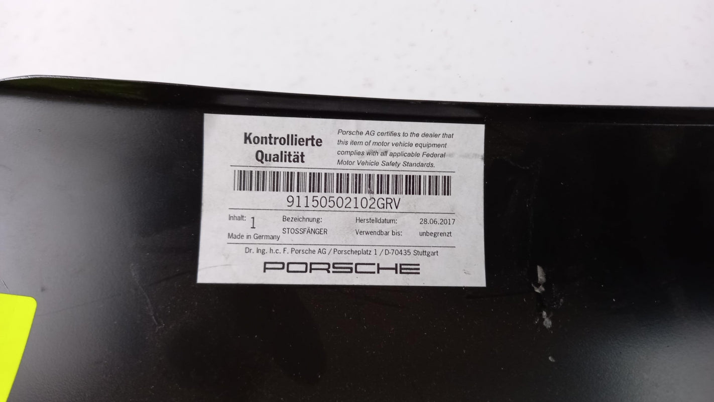 Original PORSCHE 911 70-73 Stoßstange Blende hinten links 91150502102GRV