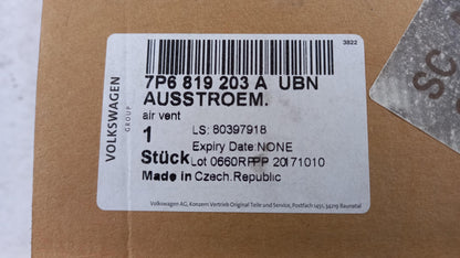 Original VW Touareg 7P Luftdüse mitten satinschwarz 7P6819203AUBN