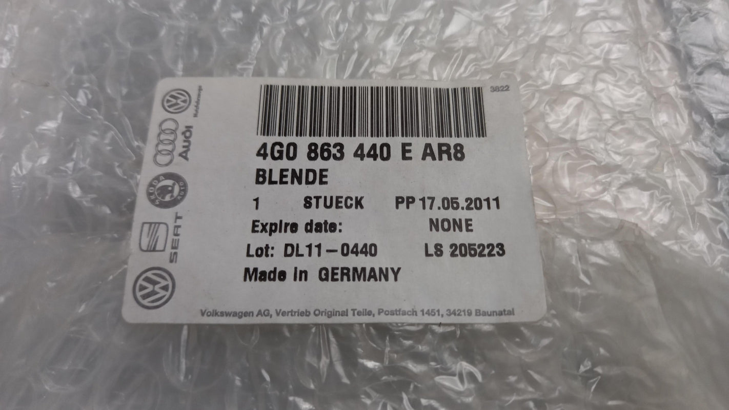 Original AUDI A6 A7 4G Mittelkonsole Blende alu-trigon 4G0863440EAR8