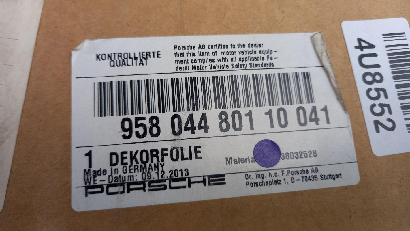 Original PORSCHE Cayenne 9PA Dekorfoliensatz "Cayenne" schwarz 95804480110041