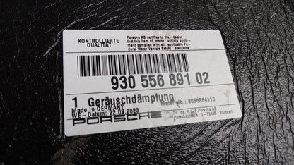 Original PORSCHE 911 Turbo 1975-1989 Motorraumdämmung 93055689102