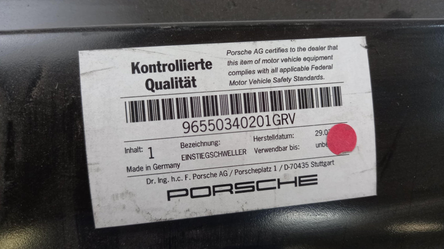 Original PORSCHE 911 Carrera 2 4 Seitenschweller grundiert rechts 96550340201GRV