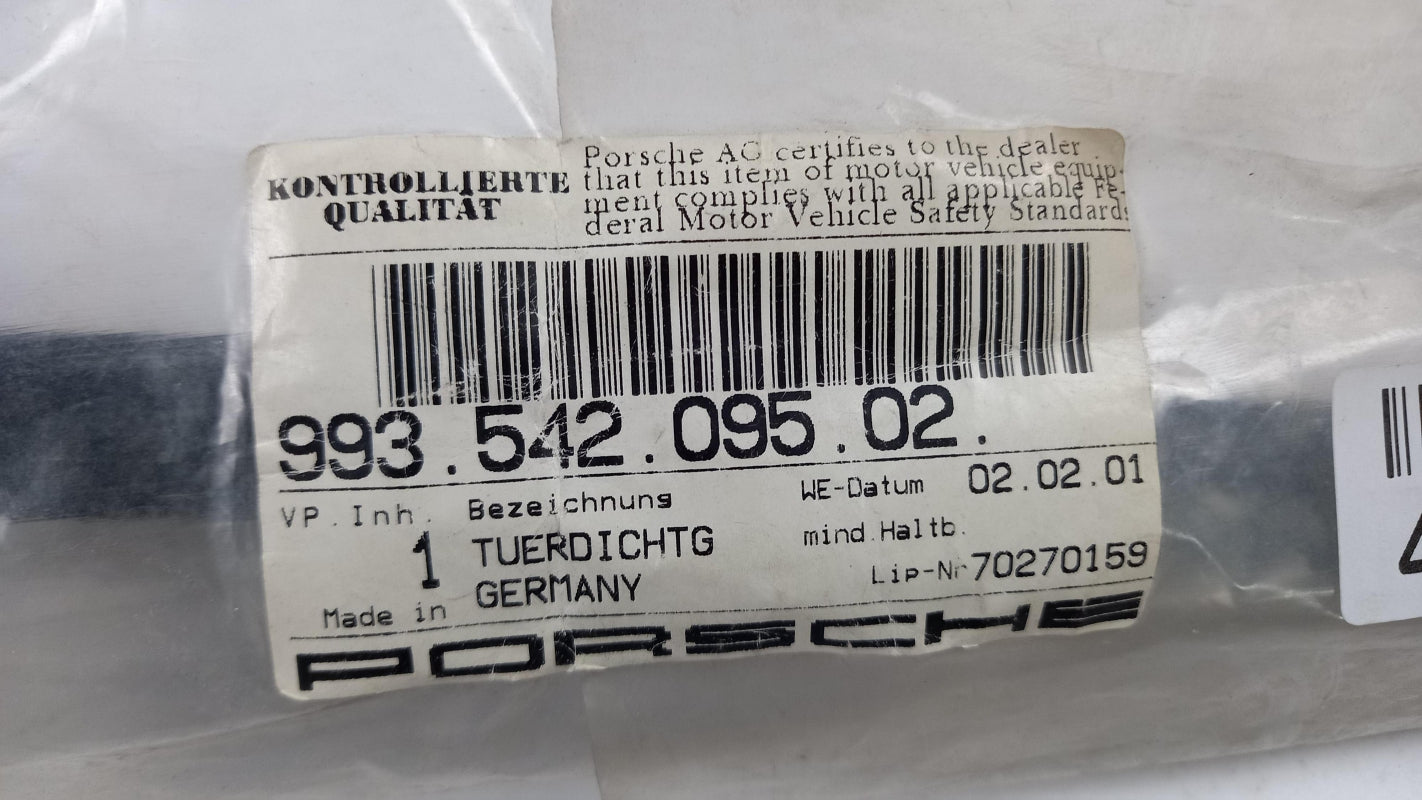 Original PORSCHE 911 Carrera Targa Türdichtung links 99354209502