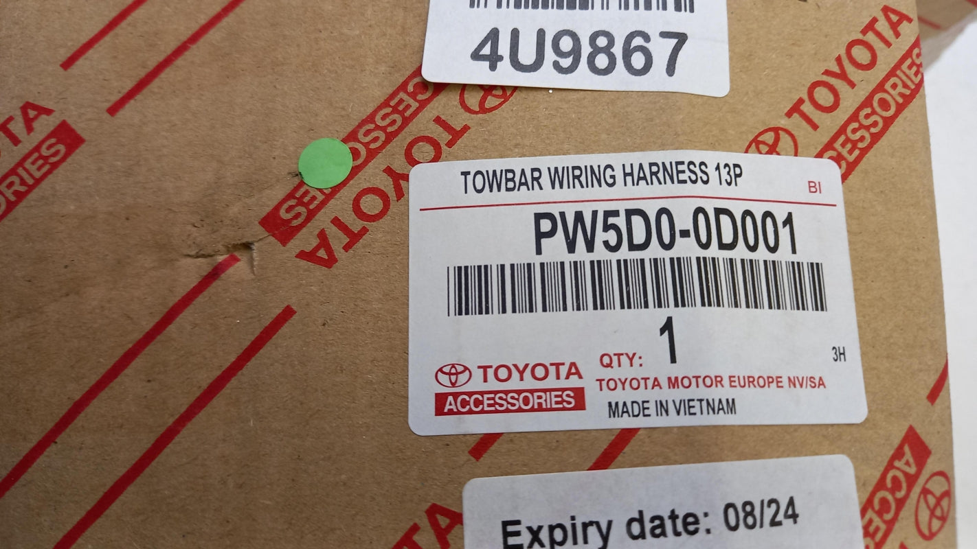 Original OE TOYOTA Anhängerkupplung Elektrosatz PW5D00D001