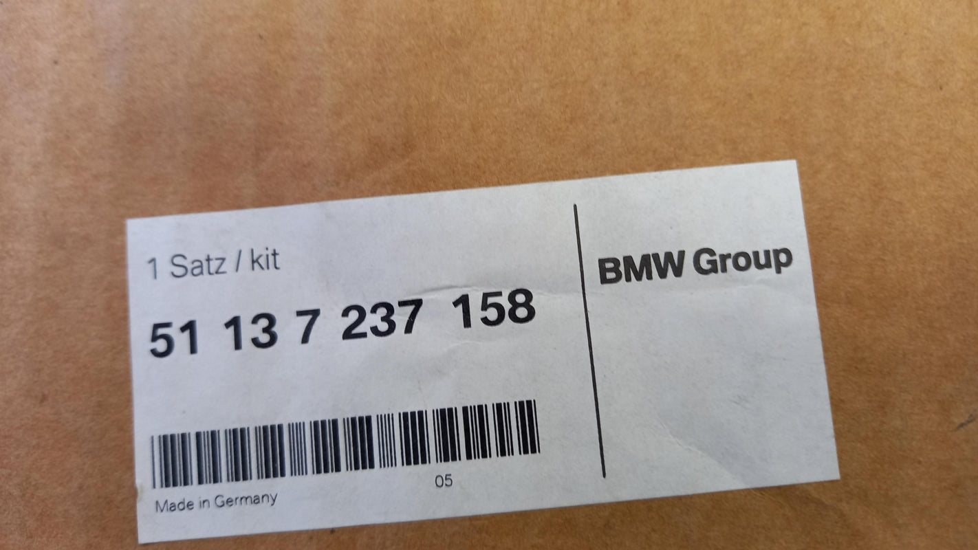 Original BMW X6 E71 E72 Abdeckkappensatz silber 51137237158