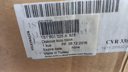 Original SKODA Citigo NF 12-20 Auriga Alufelge 5.5Jx15 ET41 1ST601025A8Z8