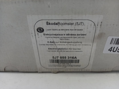 Original SKODA Roomster 5J Anhängerkupplung Elektrosatz 13-polig 5J7055316A