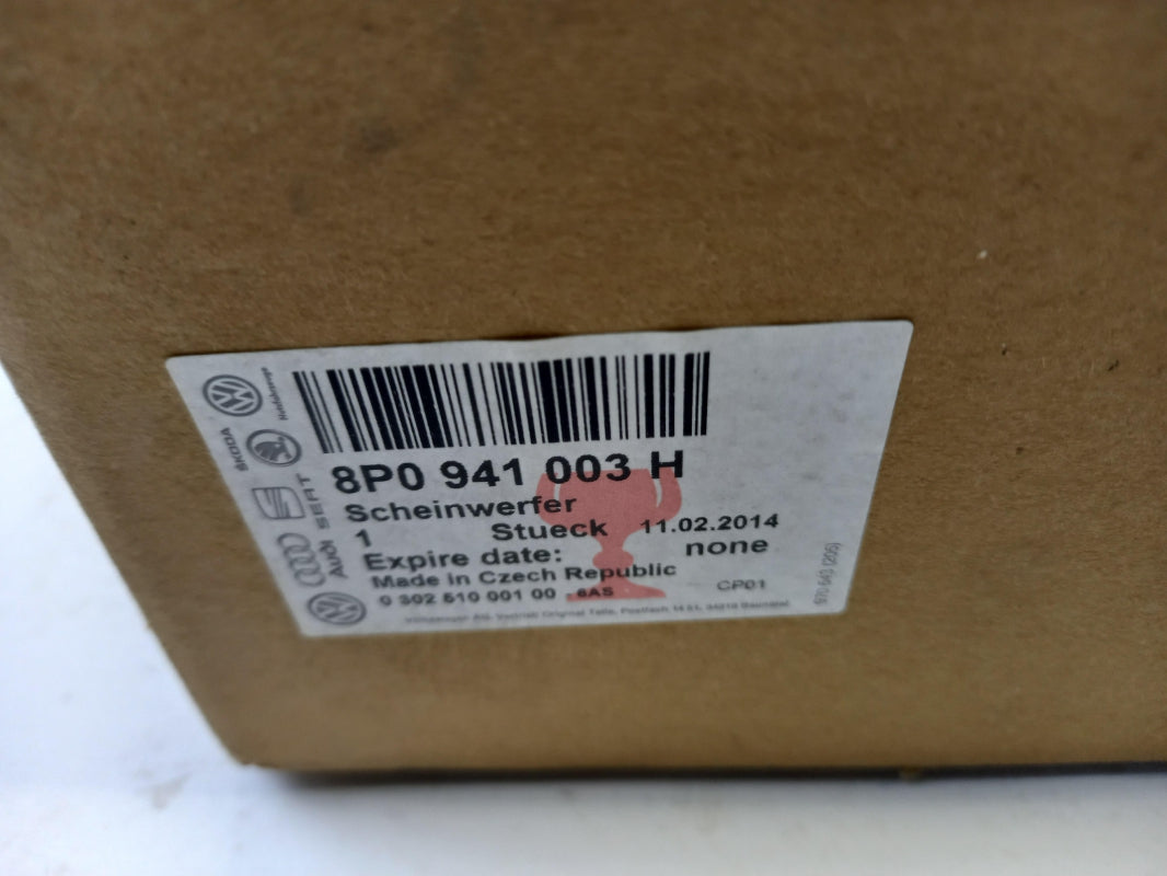 Original AUDI A3 8P Halogen Hauptscheinwerfer Frontlicht links 8P0941003H
