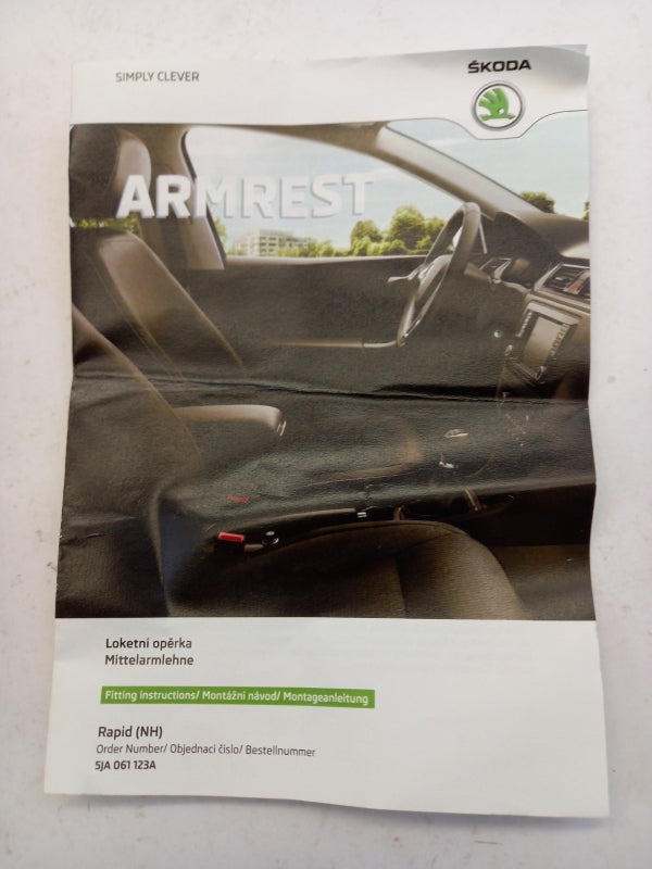 Original SKODA Rapid NH Mittelarmlehne 5JA061123A