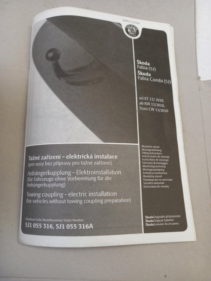 Original SKODA Fabia II 5J Anhängerkupplung Elektrosatz 13-pol 5J1055316