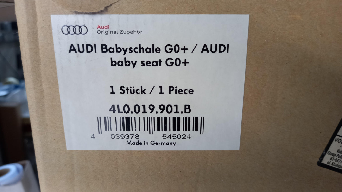 Original AUDI Kindersitz 0-13kg 0-15 monaten schwarz/grau 4L0019901B
