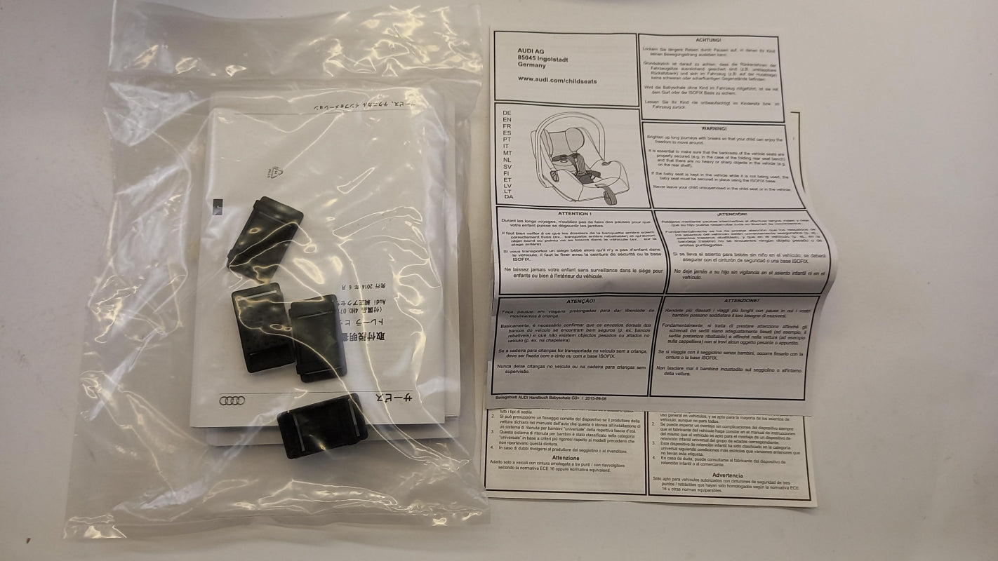 Original AUDI Kindersitz 0-13kg 0-15 monaten schwarz/grau 4L0019901B