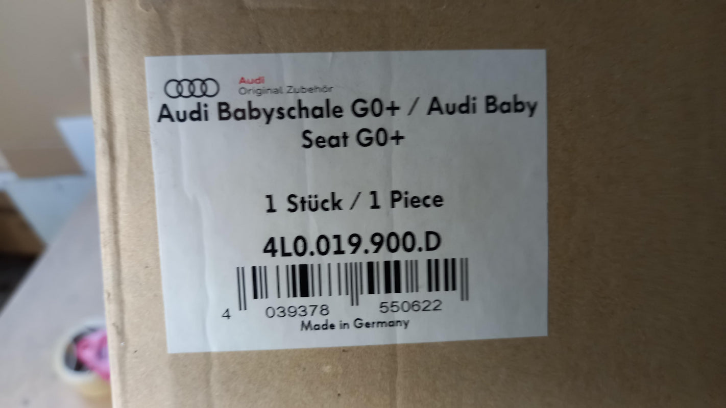 Original AUDI Kindersitz 0-13kg 0-15 monaten Misano rot/schwarz 4L0019900D
