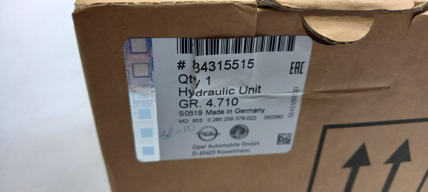 Original OPEL Insignia-B 2017> Bremsanlage Hydraulikpumpe 84315515