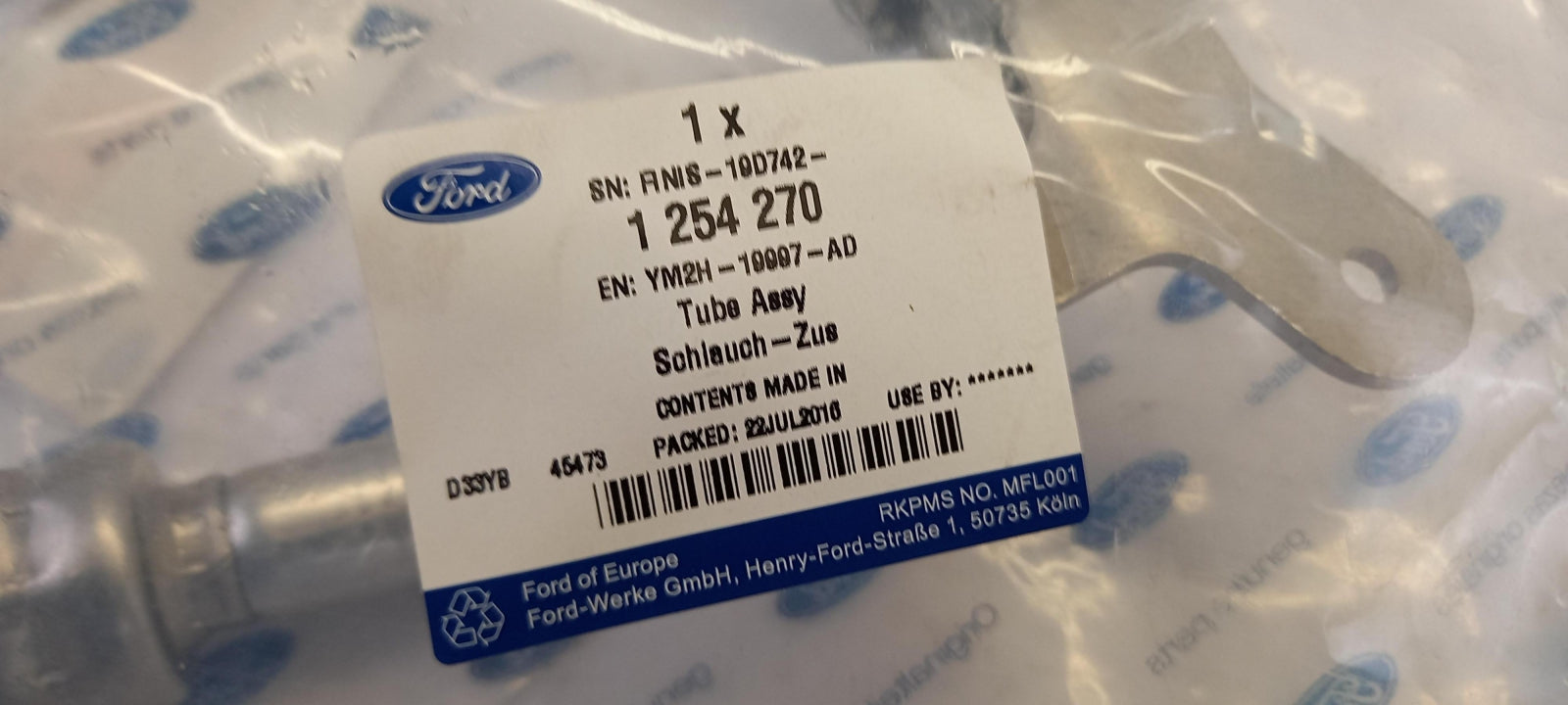 Original FORD Galaxy (WGR) 1.9 TDI Klimaanlage Druckleitung 1254270