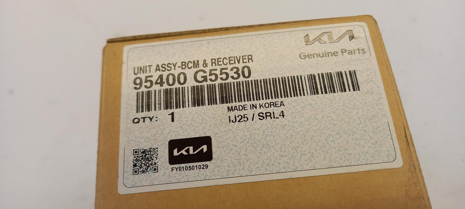 Original KIA Niro G5 -2019 Steuergerät 95400G5530