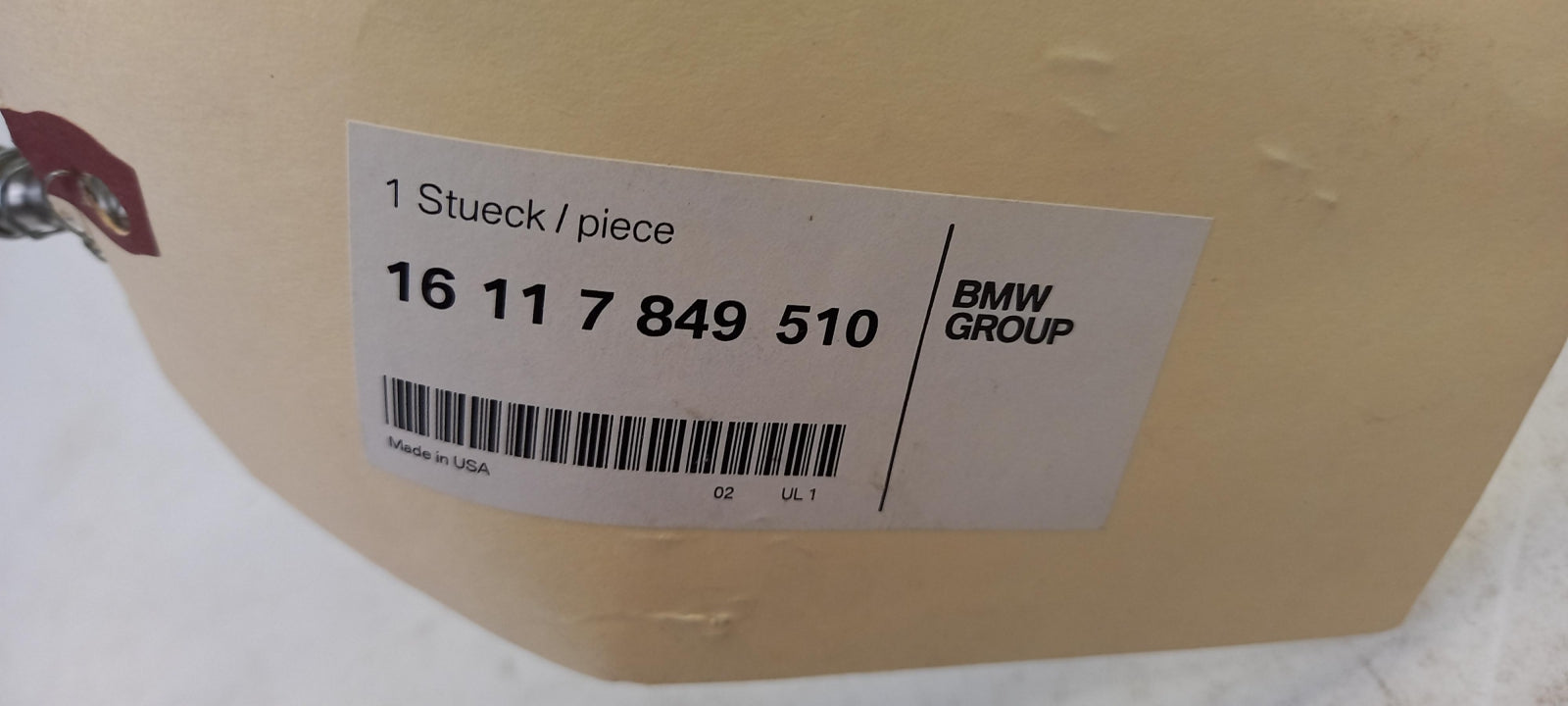 Original BMW X5 F85 X6 F86 S63R Kraftstoff Vorlaufleitung mit Sensor 16117849510