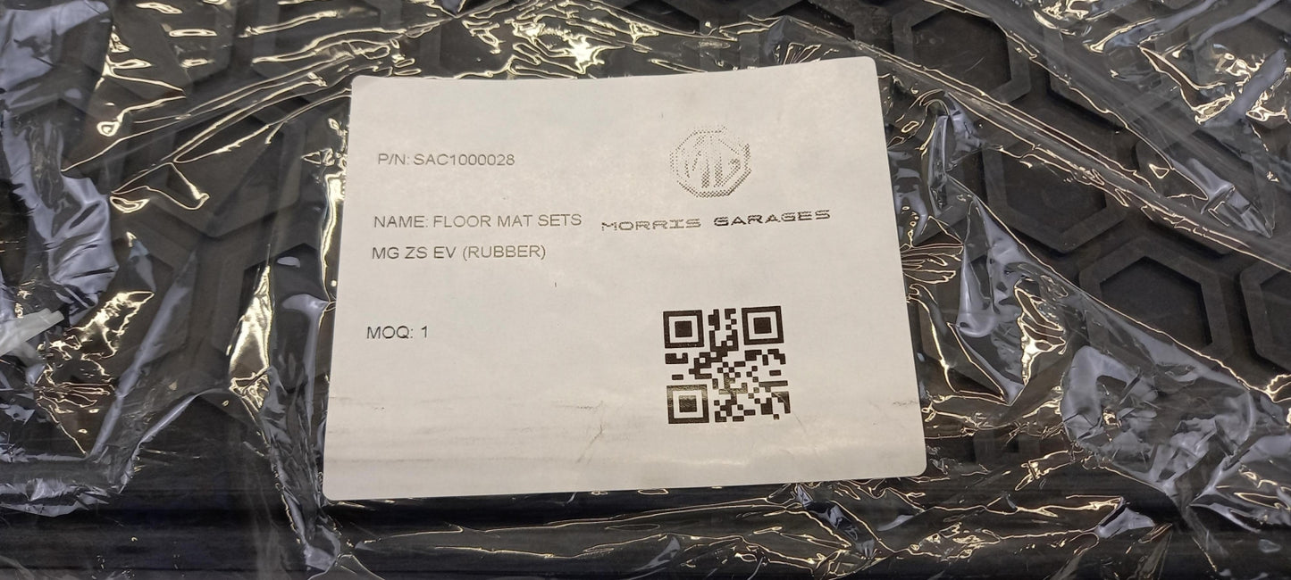 Original MG ZS EV (2019-2023) Fußmattensatz 4 Stück Schwarz SAC1000028