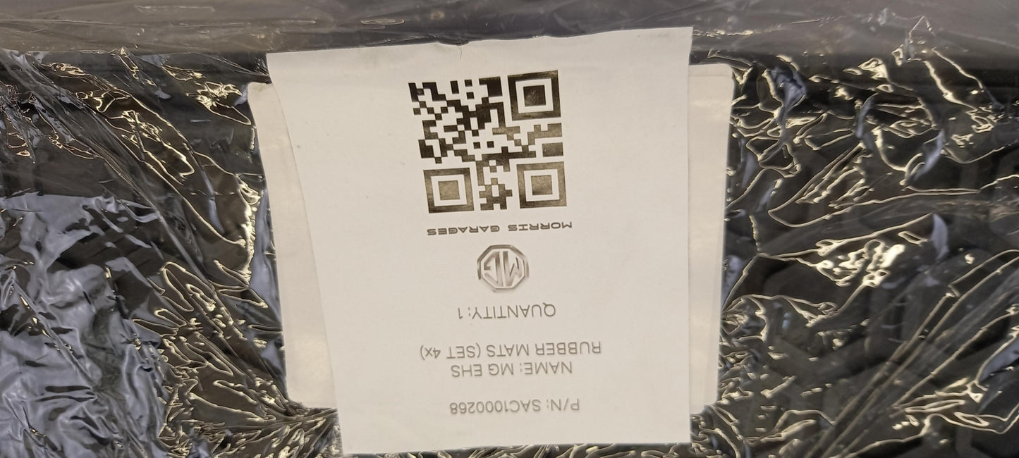 Original MG EHS PHEV LHD 2020- Fußmattensatz schwarz 4 tlg. SAC1000268