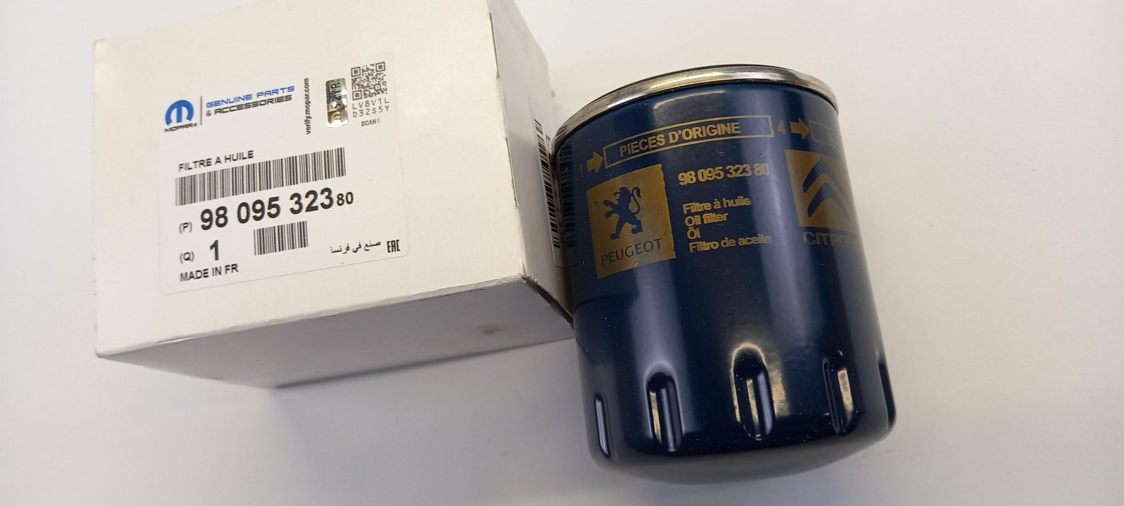 Original PEUGEOT Boxer CITROEN Jumper Box 2016-2025 Ölfilter 9809532380