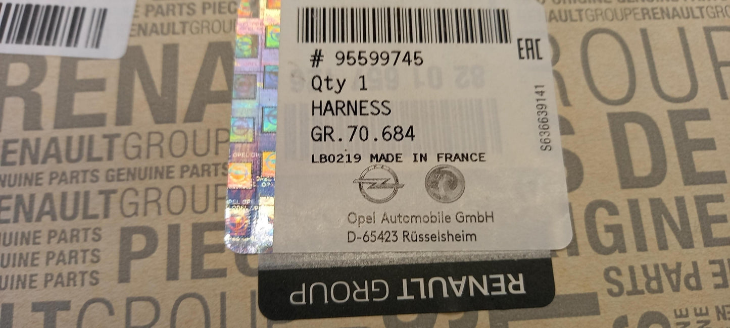 Original OPEL Movano-B Anhängerkupplung Elektrosatz 13-polig 95599745