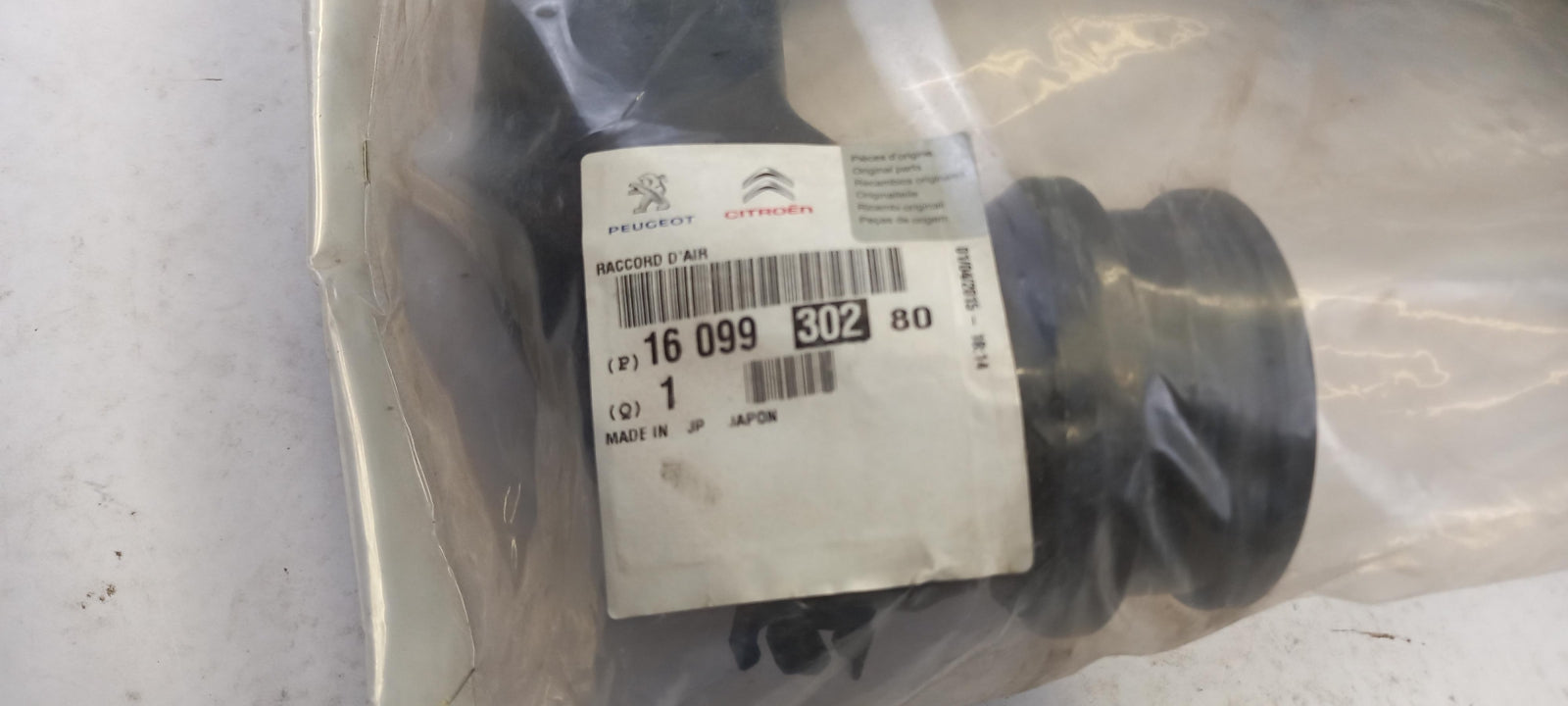 Original OE Peugeot Luftfilter Ansaugschlauch 1609930280