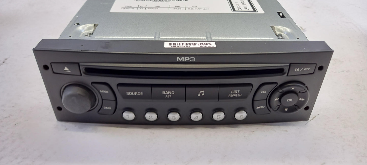 Original CITROEN C4 Autoradio CD-Player MP3 657934
