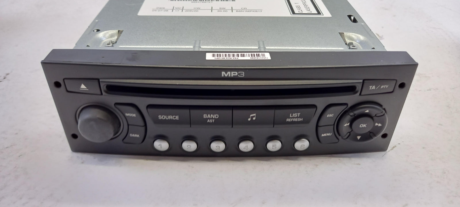 Original CITROEN C4 Autoradio CD-Player MP3 657934