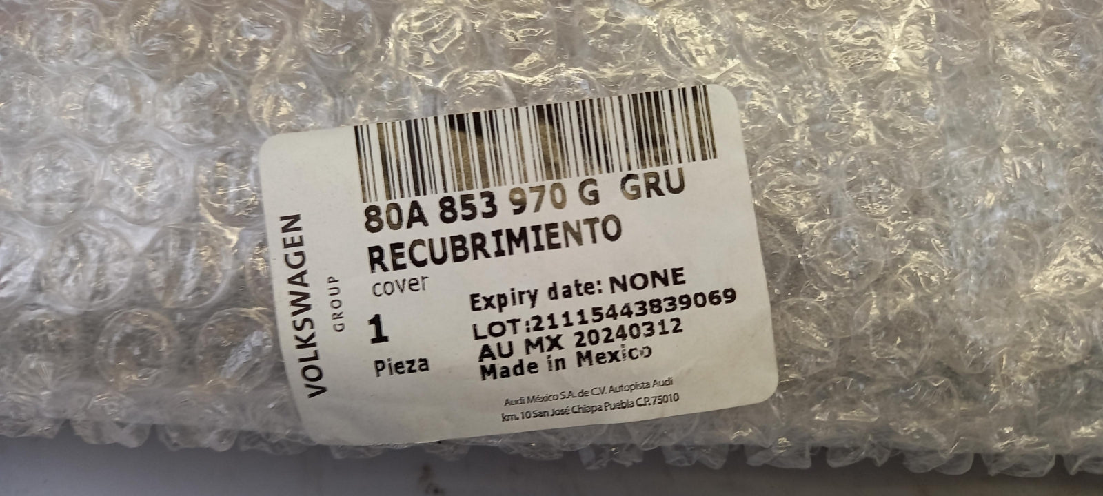 Original AUDI Q5 FY Tür Abdeckung grundiert hinten rechts 80A853970GGRU