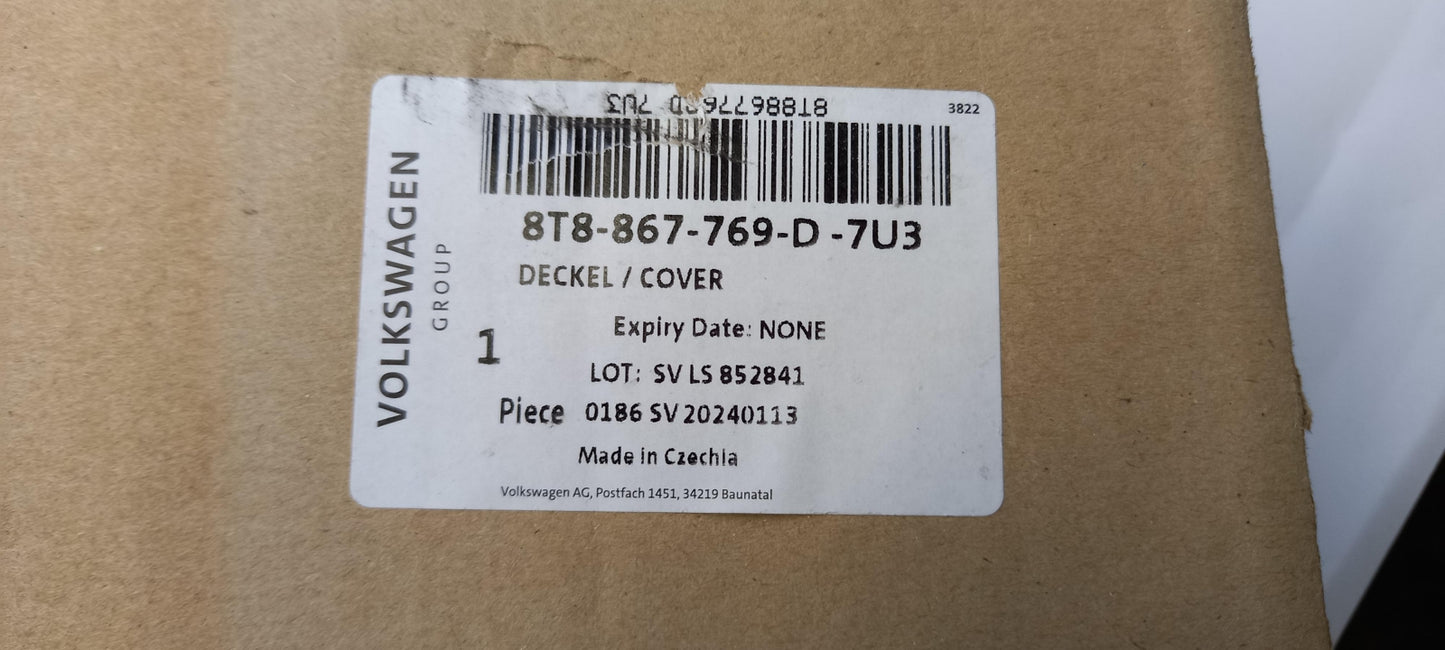 Original AUDI A5 S5 8T Hutablage Kofferraumabdeckung soulschwarz 8T8867769D7U3