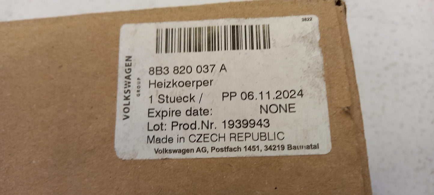 Original AUDI A5 8B A6 4A Q7 Q8 RSQ8 4M Wärmetauscher 8B3820037A