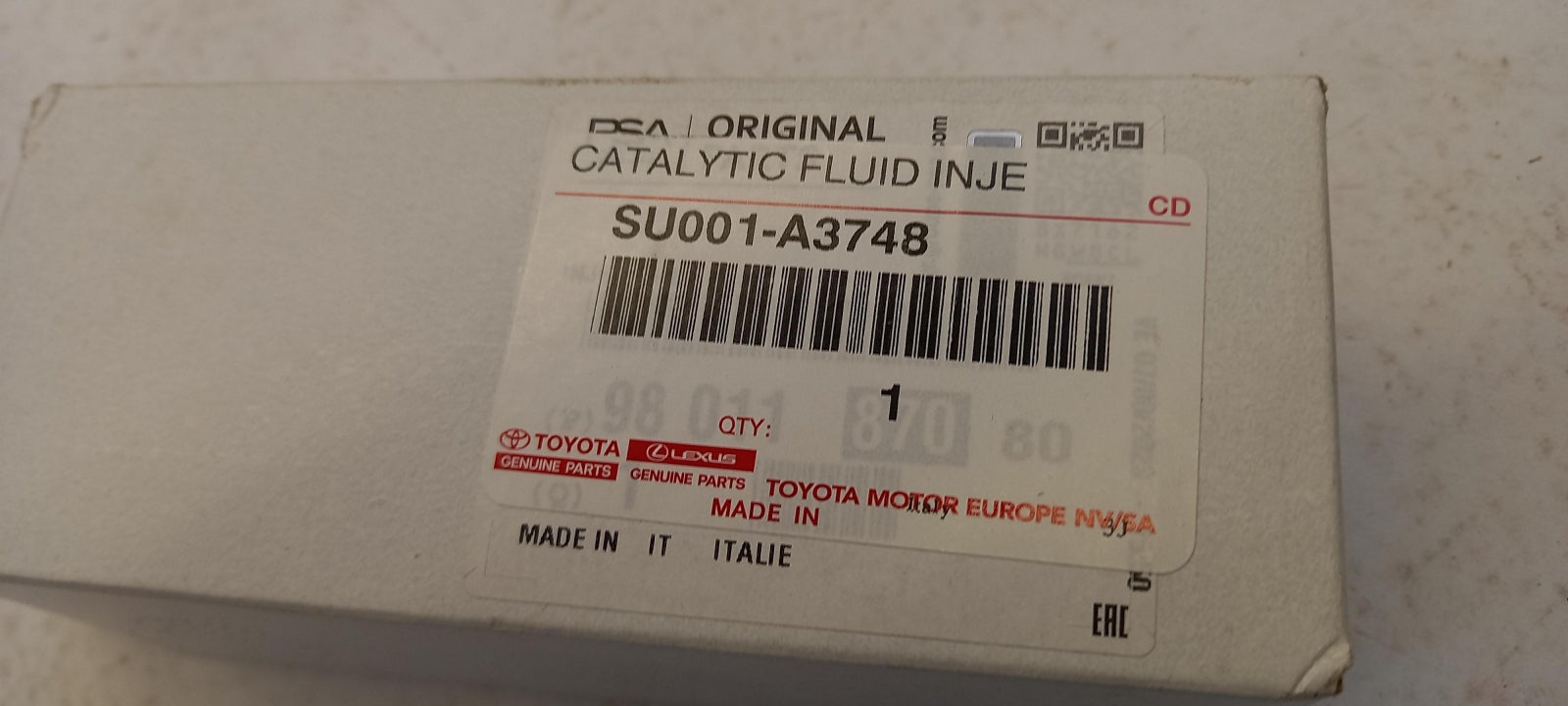Original TOYOTA Proace AdBlue Einspritzdüse SU001A3748