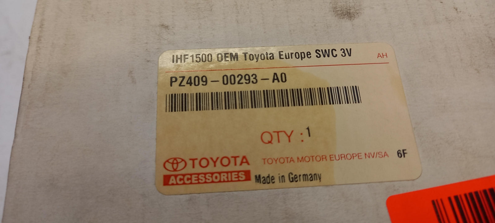 Original TOYOTA Yaris RAV4 Freisprechanlage IHF1500 SWC 3V PZ40900293A0