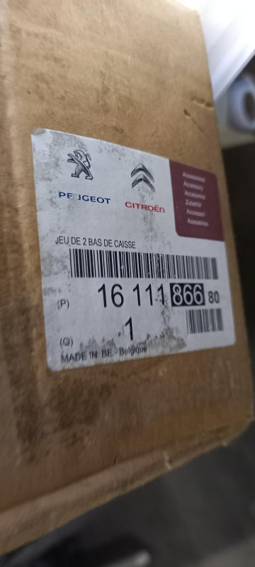 Original PEUGEOT 108 Seitenschweller Satz 2-teilig Ligne S  schwarz 1611186680