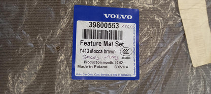 Original VOLVO XC60 I Fußmattensatz 4-teilig Textil Mocca braun 39800553