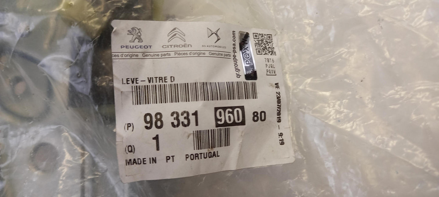 Original CITROEN C4 Cactus Fensterheber vorne rechts 9833196080