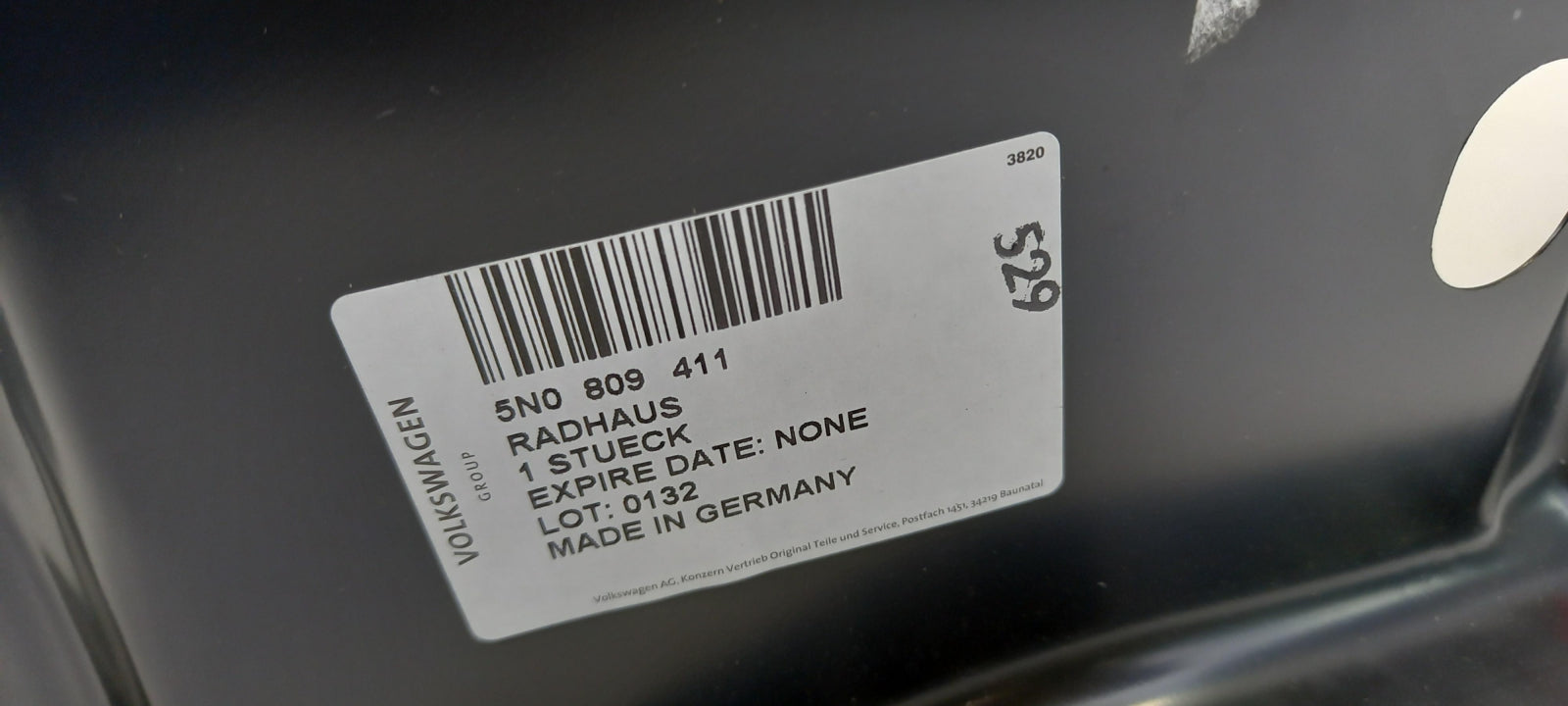 Original VW Tiguan 2008-2018 Radhausschale Außen Hinten Links 5N0809411