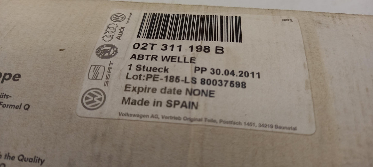Original OE Volkswagen Getriebeeingangswelle 02T311198B