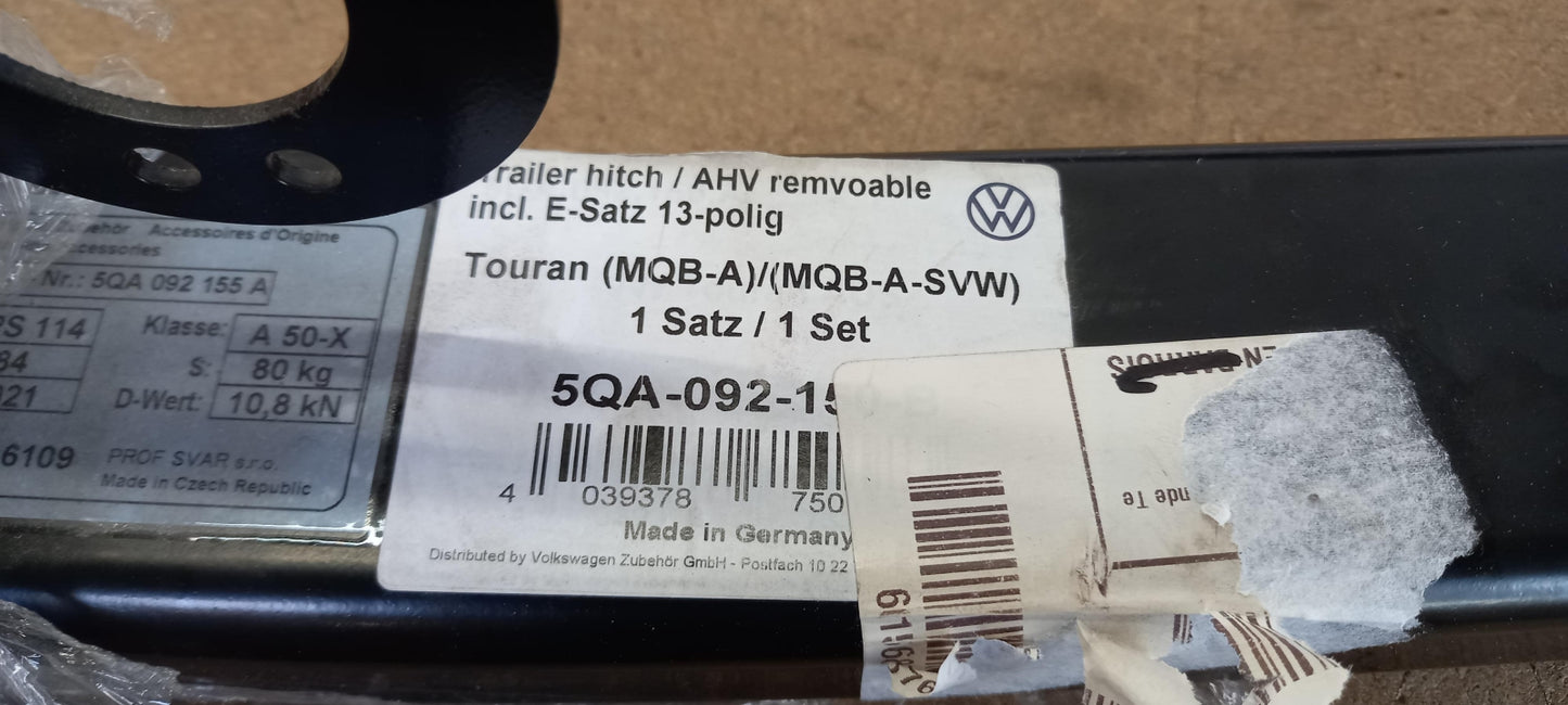 Original VW Touran 5T (2016-) Anhängerkupplung 5QA092150B