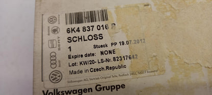Original VW Caddy Polo SEAT Ibiza Cordoba Türschloss vorne rechts 6K4837016B
