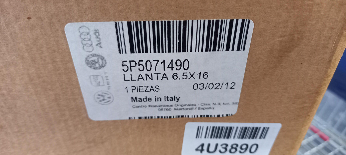 Original SEAT Altea Leon II Toledo III Felge 7J x 16“ ET 54 5P5071490