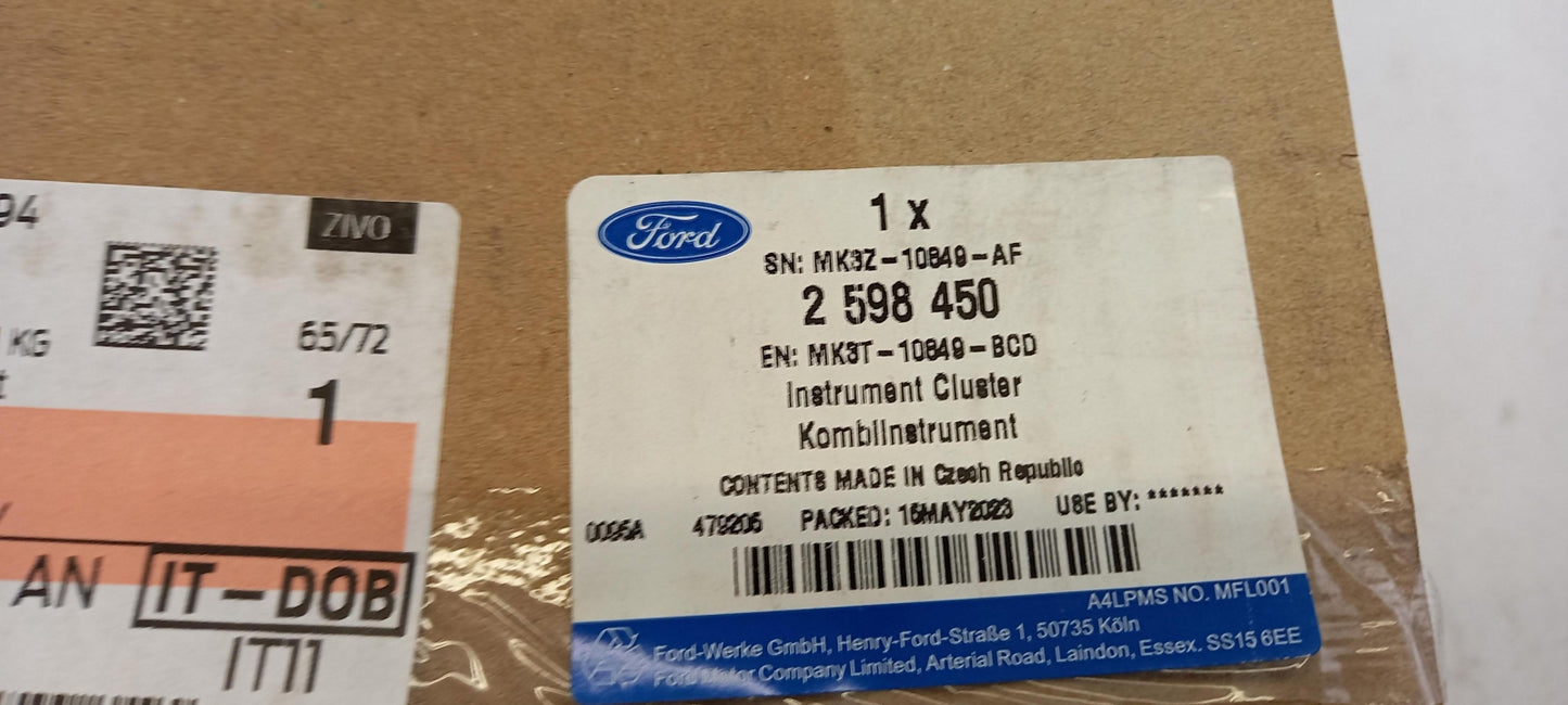Original FORD Transit (2014-2022) Kombiinstrument 2598450