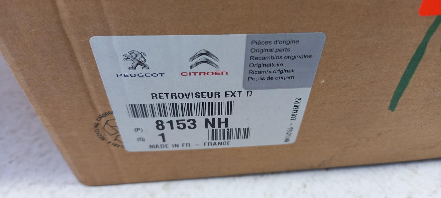 Original PEUGEOT 308 Außenspiegel Rechts 8153NH