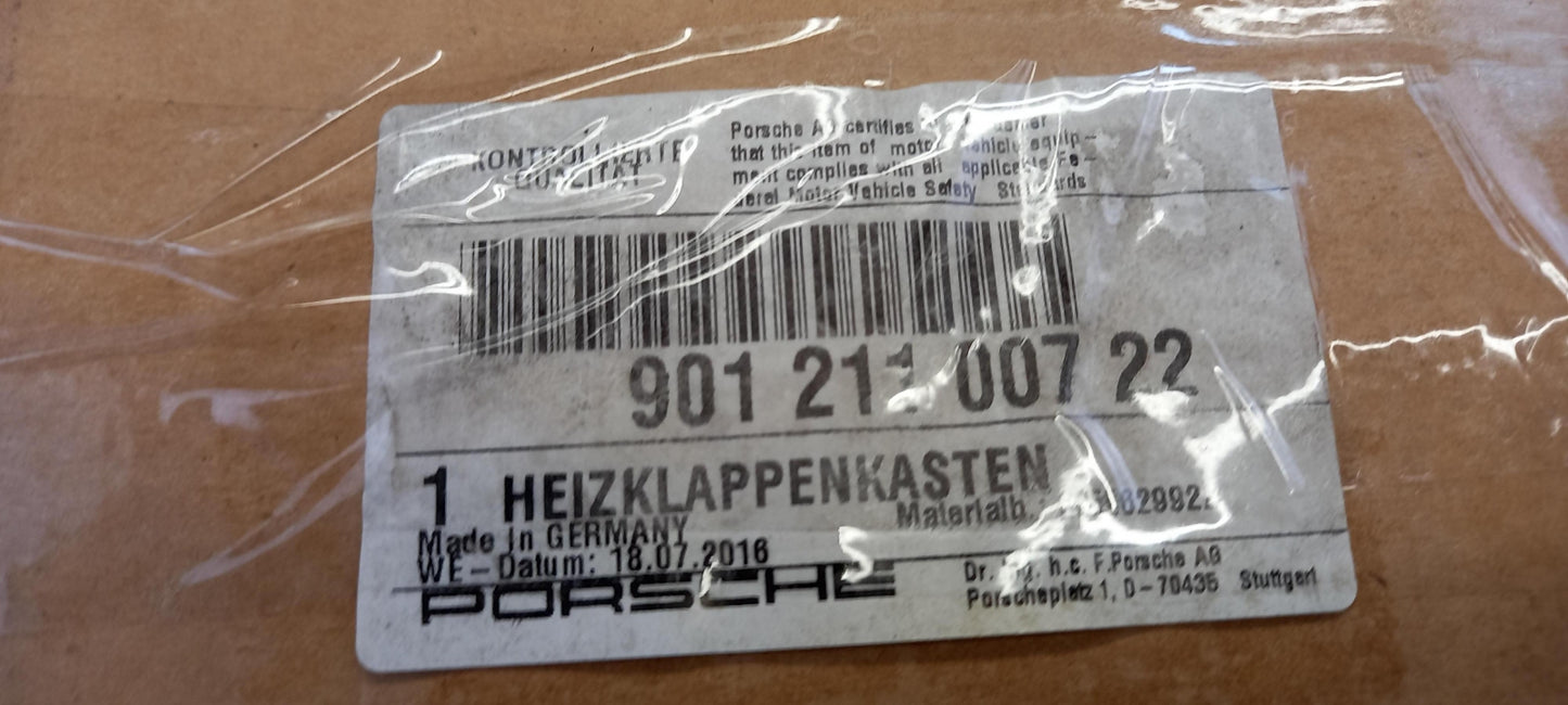Original PORSCHE 911 901 65-77 Heizungsregulierklappe links 90121100722