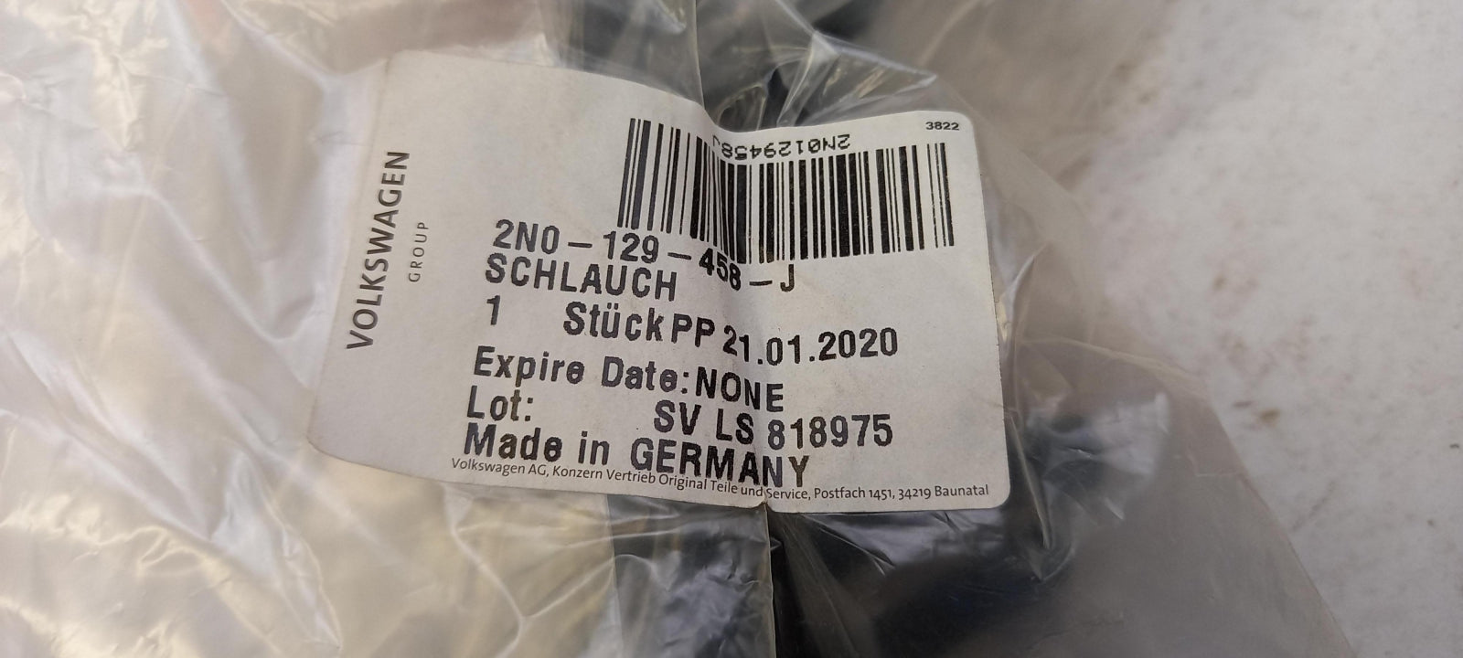 Original VW Crafter 2017- Unterdruckschläuche Satz 2N0129458J
