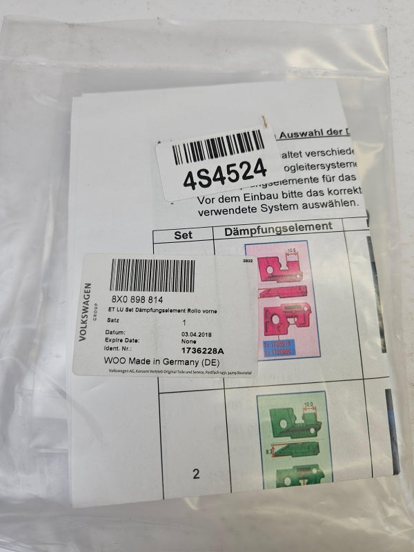 Original OE Volkswagen Puffer 8X0898814