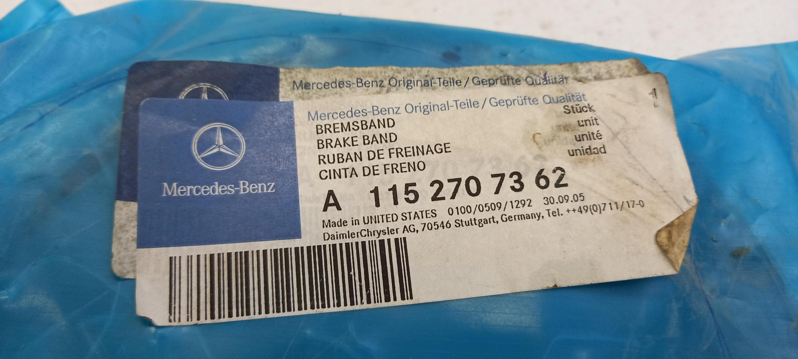 Original OE MERCEDES-BENZ A1152707362