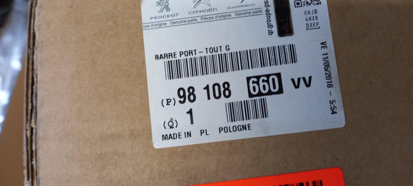 Original PEUGEOT 3008 II Dachreling Dachträger silber links 98108660VV