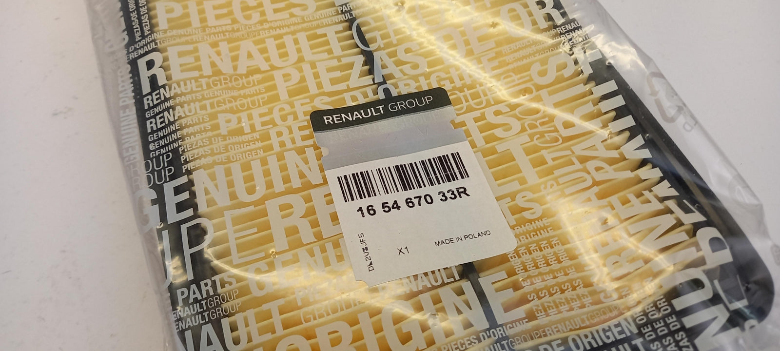 Original RENAULT Kadjar (HA_, HL_) Koleos II (HC_) Luftfilter 165467033R