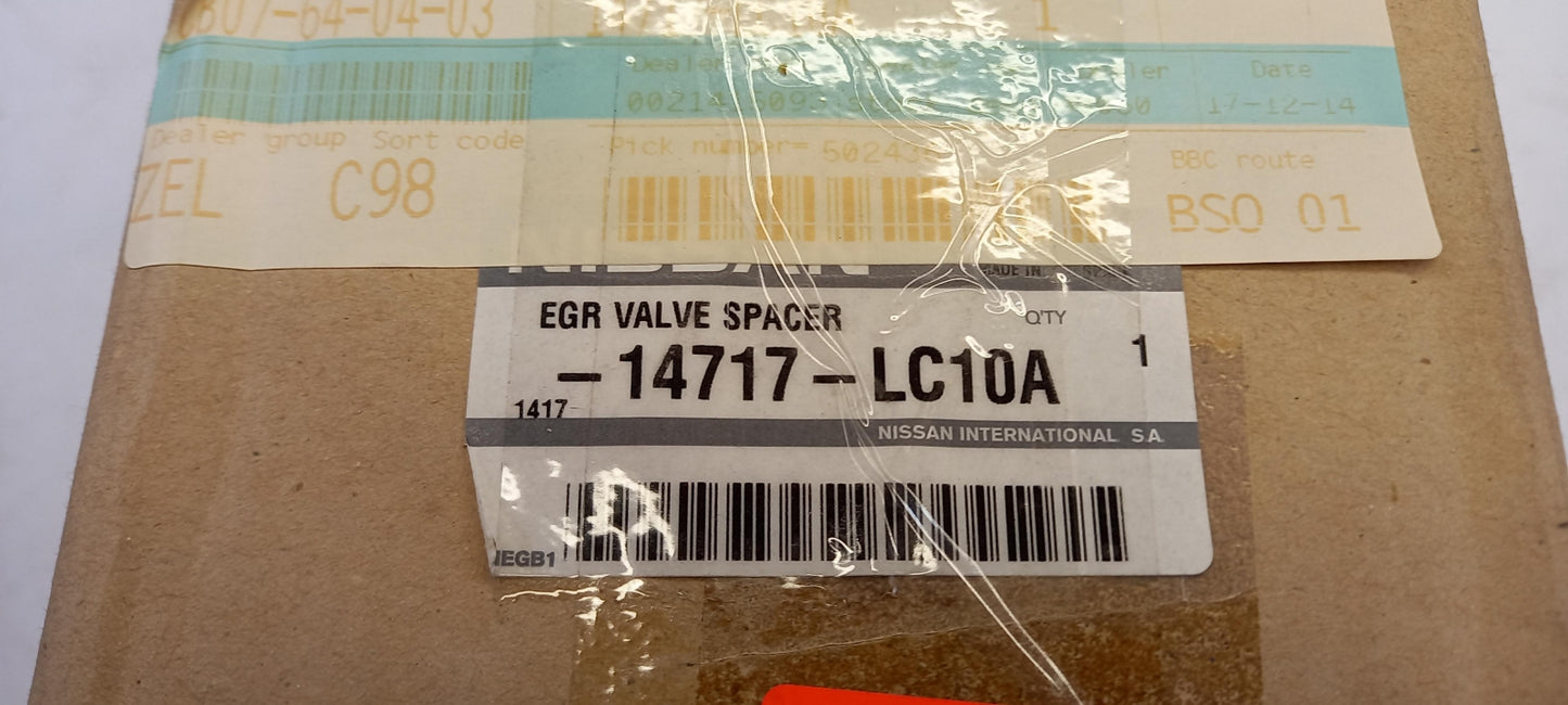 Original NISSAN Cabstar Navara Pathfinder AGR-Ventil Rohr 14717LC10A